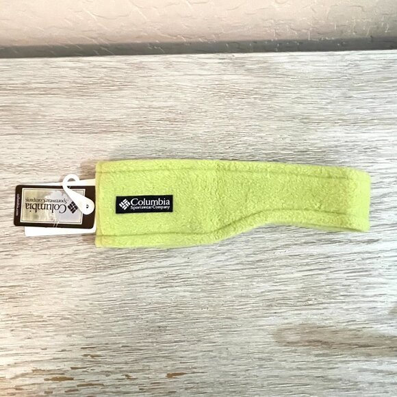 New Columbia Head Ring Headband Baddabing S/M Wasabi Light Green Fleece NWT - Picture 1 of 6